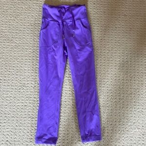 Purple lululemon leggings with pockets size 2